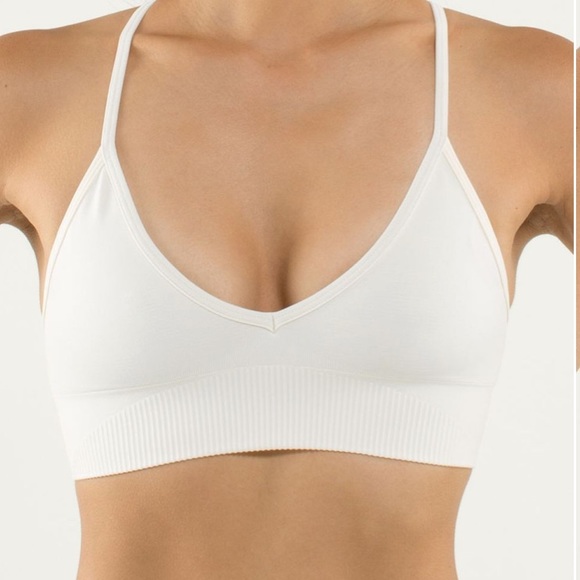 lululemon athletica Other - Lululemon Spots Bra. White. Size 8.
